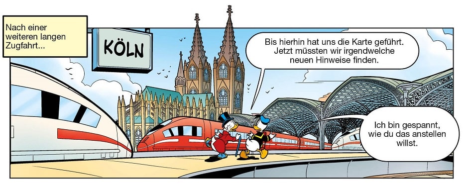 Dagobert Duck und Donald Duck in Köln